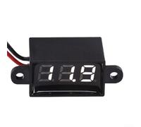 ZiStarlilife Waterproof Digital Voltmeter 0.28-Inch LED Display DC 3-30V Two-Wire For Mini Panel Meter With Reverse Connection Protection For Vehicle Battery Monitoring(white)