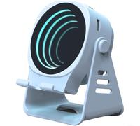 ZiStarlilife Wireless Speaker With Phone Holder, Multi-Color ABS With RGB Dynamic Light, BT5.3,Portable 10M Connection Multimedia Speaker,Gifts For Men Women(Blue)