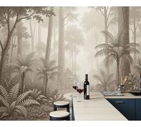 ZISTRCBAO 3D Panoramic Silk Wallpaper 350x256cm Australian Rainforest Photo Wallpaper Mural, Tropical Bushland Scenery Wall Poster Art Photo Poster Decoration for Living Room Bedroom Office
