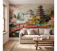 ZISTRCBAO Japanese Architecture Wallpaper for Living Room Bedrom Decor