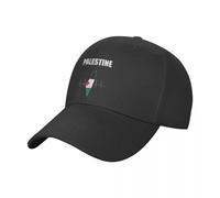 ZISTRCBAO Palestine Flag Baseball Cap Classic Mens Baseball Caps - Palestinian Flag Patriotic Print Baseball Cap,Adjustable Casual Golf Hats Outdoor Sport Caps,Black,One Size
