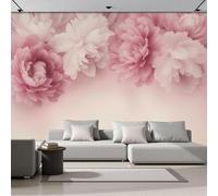 ZISTRCBAO Panoramic Mural Watercolor Peony Silk Wallpaper 350x256cm Wall Mural Decoration Poster Dreamy Romantic Flowers Wallpaper for Living Room Bedroom & Home Interiors