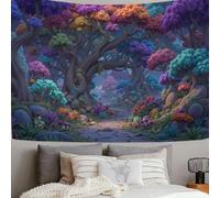 ZISTRCBAO Spherical Ancient Tree Path Tapestry Wall Hanging Fairytale Fantasy Art Tapestries, Purple Tapestry Wall Art Decor, For Bedroom Living Room Dorm Home Party Decoration - 200x150cm