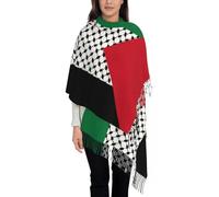 ZISTRCBAO Winter Tartan Scarf For Women - Palestine Flag Shawls Wrap for Womens Winter Long Soft Scarf Palestinian Hatta Kufiya Keffiyeh Pattern Neckerchief Shawl Scarves,as shown,One size