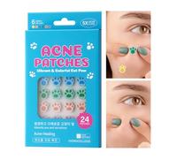 Zit Patches for Face - 24 Piece Spot Stickers, Blemish Covers for Day Use, Cat-Paw Pattern with Skin Care Design, Colorful Body Dots, Spot Covers for Overnight Women, Adult Girlfriend and Lady Care