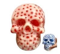 Zit Popping Toy - 7.5×4.5×5.8cm Squeeze Zit Skull Fidget Sensory Toys, Satisfying Portable Popping Toy, Calming Tools Novelty Gadgets for Men Women Kids Halloween Study Stimming Relaxation Bedtime