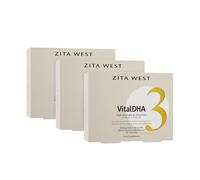 Zita West Vital DHA 450mg Omega 3 for Pregnancy - 3 x 60 Capsules | 3 month supply, 450mg DHA and 96mg EPA per 2 capsules, 3mg zinc, preconception, pregnancy and breastfeeding
