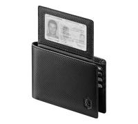 Zitahli Men's Slim RFID Blocking Leather Wallet,12 Card Slots Bifold Wallet,Ultra-Thin 0.39" Front Pocket Design with Gift Box,Minimalist Wallet for Everyday, Midnight, Carbon Fiber, Vintage