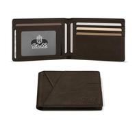 Zitahli Men's Slim RFID Blocking Leather Wallet - Premium Bifold Front Pocket Wallet with Gift Box,Leather Card Holder for Everyday Carry, Classic coffee, Classic