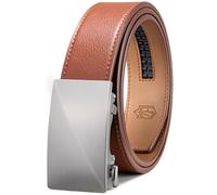 Zitahli Ratchet Belts for Men,Adjustable for Gift mens belt Leather For Dress and Casual Trim to Fit,Men's Accessories, Brown-9109, 42 - 48W