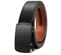 Zitahli Ratchet Belts for Men,Adjustable for Gift mens belt Leather For Dress and Casual Trim to Fit,Men's Accessories, Black-1101, 30" to 36" Waist Adjustable
