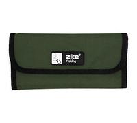 Zite Fishing Leader Bag - 20 Lockable Bags, 24.5 x 12 cm, Green, Modern Style, Polyester Material, Top Handle, Unisex, Ideal for Fishing, Outdoor Activities, Travel, Boat Deck