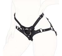 ZITFHMOW Punk Leather Thigh Harness,Adjustable Black Waist Chain Belt for Women Girls Strap On Dildo Harness Adult Sex Toys with Metal O-Rings for Lesbian Gay Couple Anal Play