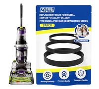 ZITFRI Replacement Belt Set for Bissell ProHeat 2X Revolution Pet Pro Carpet Cleaner 1986, 1548, 2007, 1551, 1964 - Replaces 1606428, 1611129, 1611130 - 3 Types: Flat, Brush & Gear Belt (3-Pack)