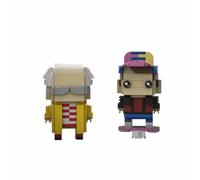 ZITIANYOUBUILD Doctor Brown and Marty McFly Movie Character 330 Pieces Building Toys MOC Build for Age 18+