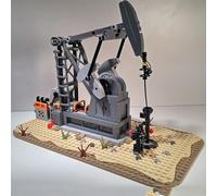 ZITIANYOUBUILD Functioning Oil Pump Jack Oil Derrick 474 Pieces Building Toys Set MOC Build for Age 18+