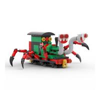 ZITIANYOUBUILD Mutated Green Spider Train with 6 Feet 190 Pieces Building Toys Set MOC Build for Age 18+