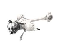 ZITIANYOUBUILD Ship/Helicopter Model with Marble-Shaped Cockpit 380 Pieces MOC Build for Age 18+