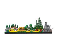 ZITIANYOUBUILD Skyline Architecture Model with Emerald City and Scarecrow 382 Pieces MOC Build for Age 18+
