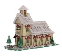 ZITIANYOUBUILD Winter Village Wedding Chapel Model Building Toys Set 1395 Pieces MOC Build for Age 18+