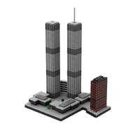 ZITIANYOUBUILD World Trade Center - Microscale Edition 1:2000 Scale 982 Pieces MOC Build for Age 18+, ZITIANYOU-157149
