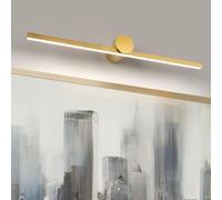 ZitoStory Battery Operated Picture Light for Wall with Remote,Minimalism Wireless Dimmable Art Lights for Paintings Rechargeable Gallery Light Artwork Lighting for Canvas, Portrait (Gold,23'' Inch)