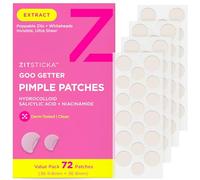 ZitSticka Goo Getter Hydrocolloid Pimple Patches - For Late Stage, Surface Level Zit - Extracting Skin Tone Pimple Patch for Whiteheads - 2x36 Bundle