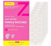 ZitSticka Goo Getter Hydrocolloid Pimple Patches - For Late Stage, Surface Level Zit - Extracting Skin Tone Pimple Patch for Whiteheads - 3x36 Bundle