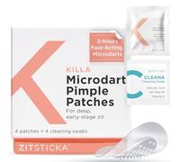 ZitSticka KILLA Kit Microdart Pimple Patches - Advanced Microdart Patch for Early-Stage Zits - Targeted ZitSticka Microdart Pimple Patch & Spot Patches for Breakout Control - 4 Count
