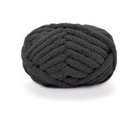 Zituop Chunky Knit Chenille Yarn for Hand Knitting Blankets, Super Soft Big Jumbo Blanket Yarn, Black