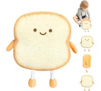 ZITUZY Toast Bread Cuddly Toy, 18 cm Toast Bread Pillow, Funny Toast Pillow, Decorative Pillow for Children and Adults