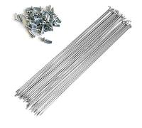 ZIUBMVDYC Bike Spokes, 13G Bicycle Spokes Silver Carbon Steel Bicycle Spokes 20pcs J Bend Bicycle Spokes with 12mm Nipples 70~305mm Bicycle Spoke for Tricycle Bicycle Ebike(276mm)