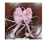 ZIUBMVDYC Bow for Gift Wrapping, 10pc Print DIY Ribbons Big Pull Bow Flower Wrappers for Wedding Car/Birthday Party Decoration Box Decor(Pink)