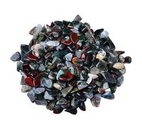 ZIUBMVDYC Crushed Quartz Chips, Natural Bloodstone Crystal Crushed Stone 5-12mm(5 7mm,500G)