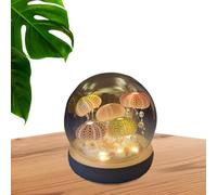 Ziurmut Crystal Ball Night Light, Resin Jellyfish Night Light, Crystal Jellyfish Ball Light, Jelly Fish Ball Nightlight, Night Ball Light, Night Light Ball for Home (Jellyfish)