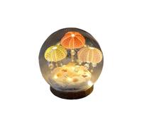 Ziurmut Crystal Ball Night Light, Resin Jellyfish Night Light, Crystal Jellyfish Ball Light, Jelly Fish Ball Nightlight, Night Ball Light, Night Light Ball for Home (Jellyfish)