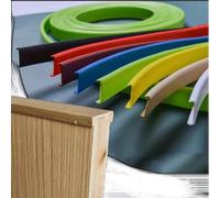 ZIUSFAC 49ft Furniture Edge Protector U-Shape Edge Banding Table Shelf Edge Trim, Self Adhesive Veneer Edging Flexible Furniture Edge Guard, For Countertop Drawers Restoration(Khaki,32mm)