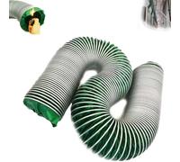 ZIUSFAC 4in Air Duct Hose Flexible Vent Hose Extractor Fan Fabric Air Ducting Retractable Air Intake Hose 20in Exhaust Duct For Ventilation Cooling Applications(10m/32.8ft,360mm-14.1")