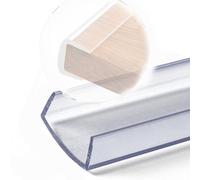 ZIUSFAC 9.8ft Transparent U-Shaped Edge Strip Glass Edge Protector Strip, Corner Protector Clear Glass Guards, Veneer Edging Trim For For Tables, Drawers(Wide 2.4-2.6cm)