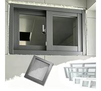ZIUSFAC Aluminum Basement Slider Window Mobile Home Window 20" 22" 24" 26" 28" 30" Shed Replacement Window Small Ventilation Window with Screen(Gray,(WxH)70x50cm/28x20")