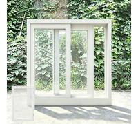 ZIUSFAC Basement Window for Houses Shed Windows Aluminum Slider Window Household Garage Mobile Home Horizontal Replacement Window 31x12in 32x13in 39x22in(White,(WxH)70x50cm/28x20")