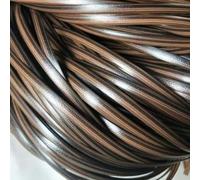 ZIUSFAC Flat PE Rattan Weaving Material Synthetic Rattan Furniture Fixing Kit Wicker Repair Kit Storage Basket Weaving Material Faux Rattan 197ft(Coffee embossing)