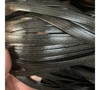 ZIUSFAC Flat Wicker Repair Supplies PE Rattan Fix Material Plastic Rattan Weaving Material Patio Furniture Repair Wicker, For Chair Sofa Basket(Embossed black)