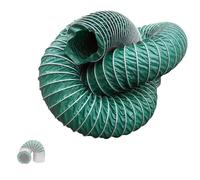 ZIUSFAC Flexible Duct Hose Waterproof Air Ducting Hose Retractable Exhaust Hose 8" 12" 16" Air Duct Pipe Heat Resistant Canvas for Extractor Fan Range Hood(3(9.8ft),140mm-5 1/2")
