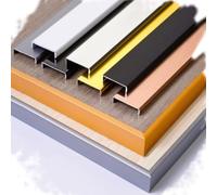 ZIUSFAC Metal Edge Trim U-Shape Edge Banding 3.9ft Furniture Edge Corner Protector Veneer Edge Protector Strip, U-Shape Edge Guard For Furniture Decorative, Cabinet Repair, 2PCS(Black,16mm)