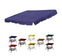 ZIUSFAC Outdoor Porch Swing Canopy Cover 3-Seat Swing Replacement Top 56×47in Sun Shade Fabric Patio Swing Glider Replacement Top Cover 600D Waterproof Oxford Cloth(Blue,200x120cm/79x47in)