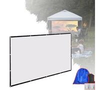 ZIUSFAC Outdoor Projector Screen Folding Projection Screen 50" 80" 120" 200" 250" Portable Projector Movie Screen For Camping/Office/Party/Double Sided Projection(60inch-4:3)