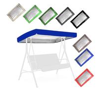 ZIUSFAC Outdoor Swing Canopy Replacement Top 2/3 Seater Hammock Cover Replacement Sun Shade Awning 83×57in 75×47in Porch Swing Replacement Cover(Blue,190x132cm/75x52in)