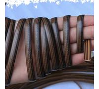 ZIUSFAC Patio Furniture Wicker Repair Kit 196ft Wicker Repair Supplies Flat Synthetic Rattan Fix Kit PE Rattan Outdoor Chair Sofas Repair Material(Coffee)