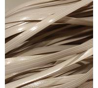 ZIUSFAC Patio Furniture Wicker Repair Kit Plastic Rattan Repair Material Brown Flat Rattan Repair Kit PE Rattan Wicker Weaving DIY Garden Outdoor Furniture Sofa Table Vases(Beige)